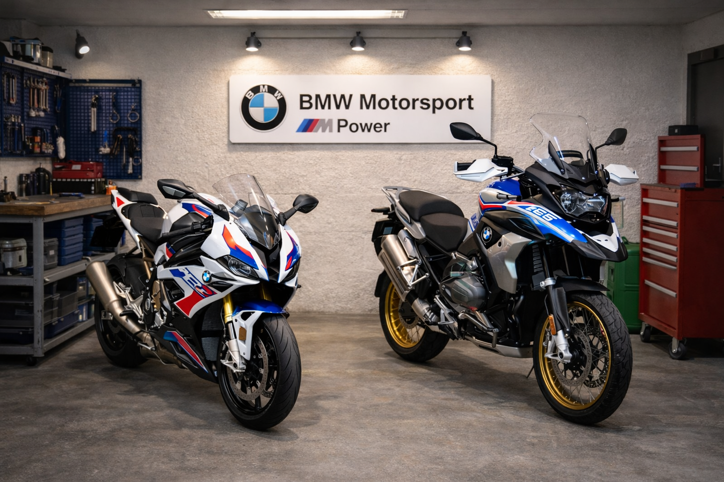 BMW MotorSport M Power Wall Sign for Garage – Premium Wall Decor for Motorcycle Enthusiasts
