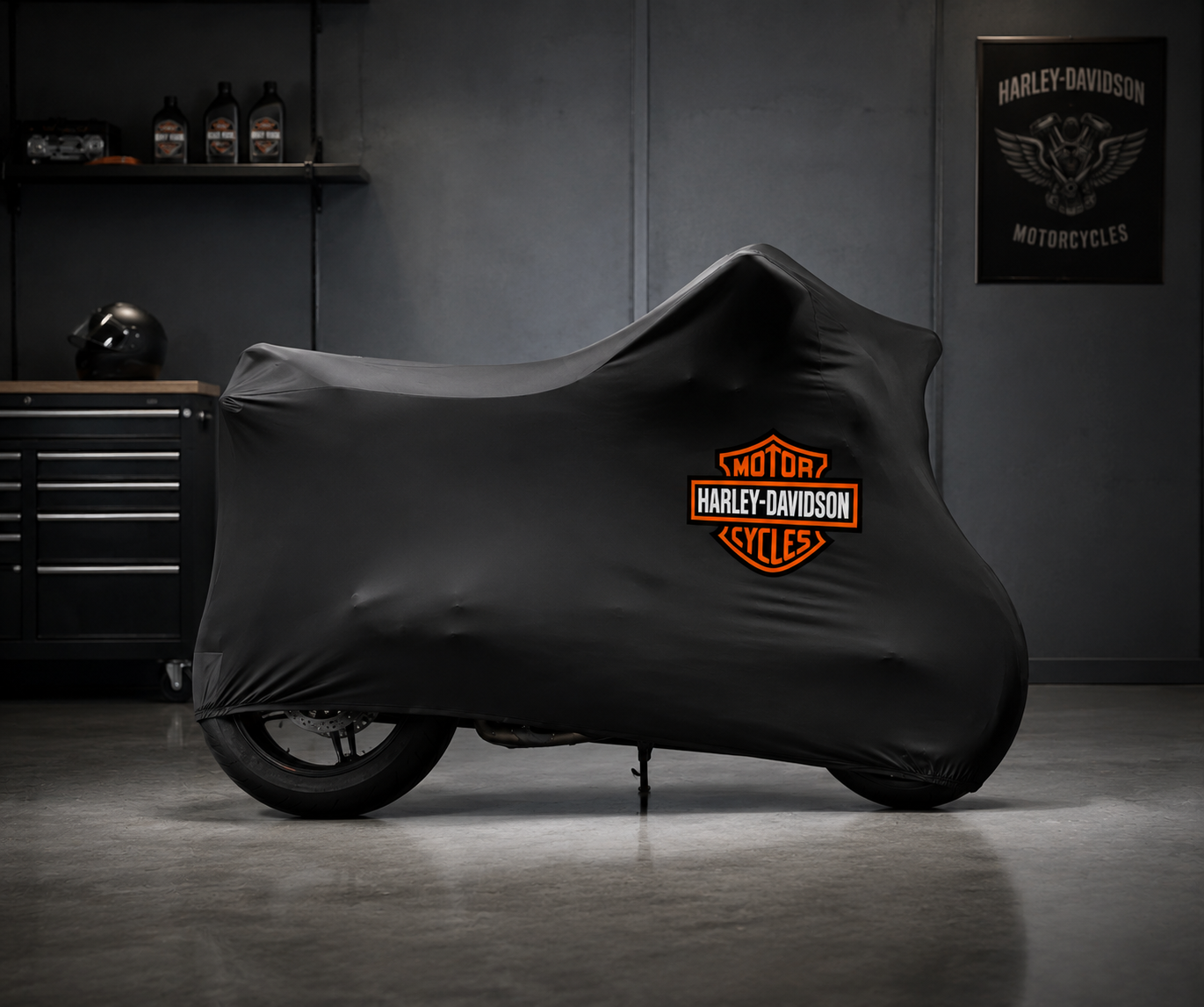 Harley Davidson Motorcycle Indoor Cover