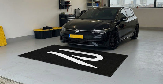 VW Golf R Garage Floor Mat 5x7 FT (60x87 Inches) Premium Showroom Rug Wall Decor