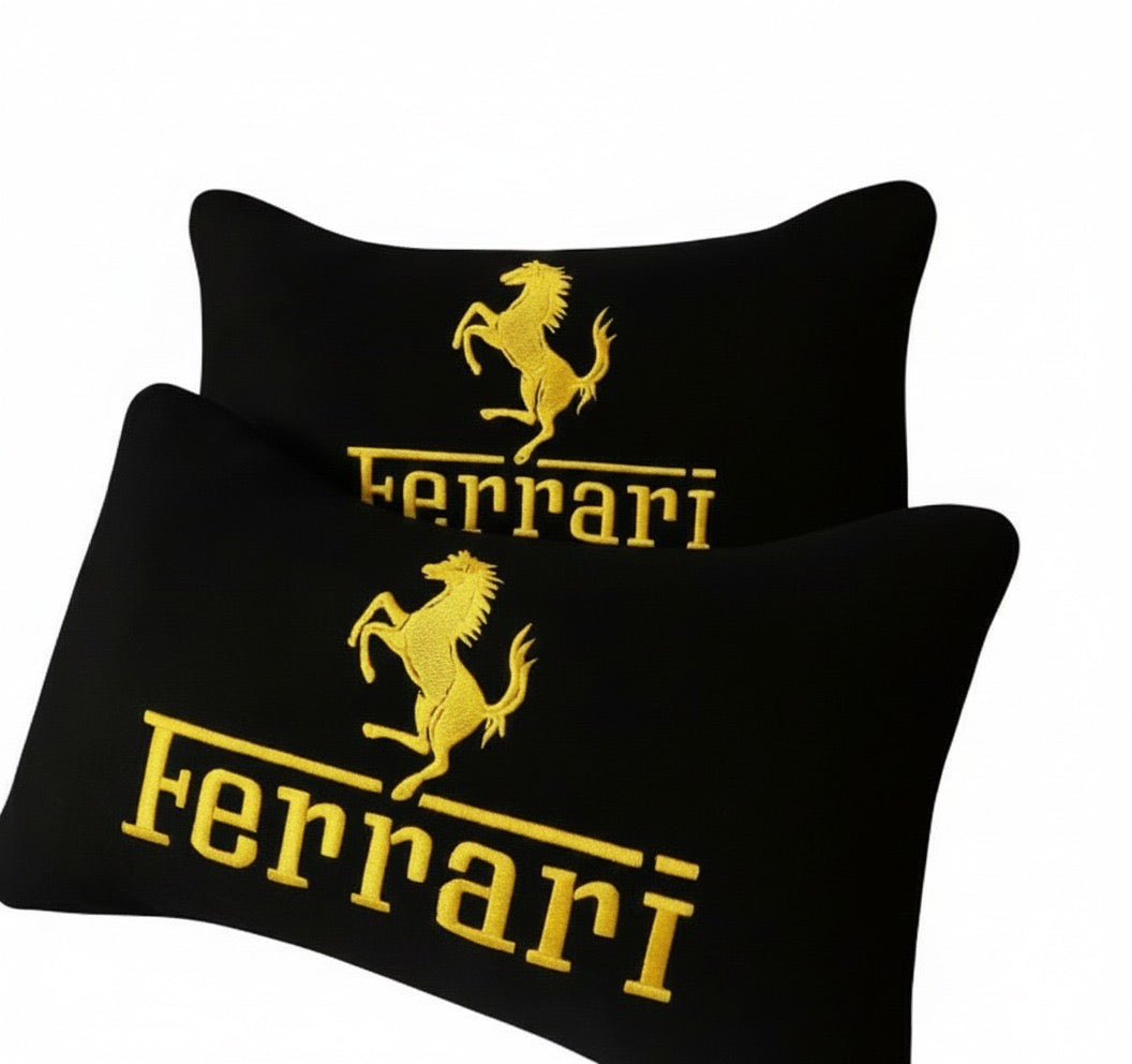 Ferrari Neck Pillows Premium Comfort and Style (2 PCS)