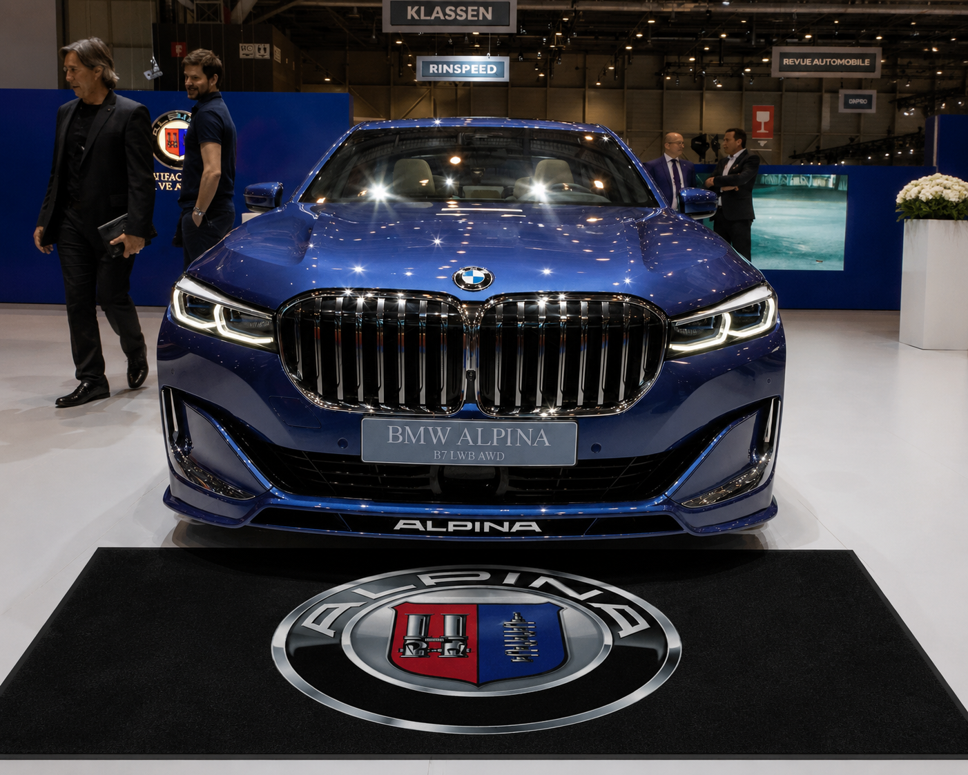Alpina Garage Floor Mat 5x7 FT (60x87 Inches) Premium Showroom Rug & Wall Decor