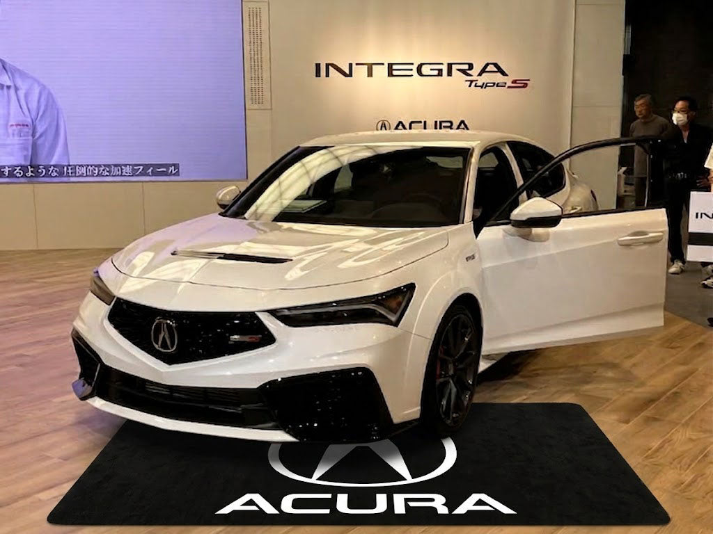 Acura Garage Floor Mat 5x7 FT (60x87 Inches) Premium Showroom Rug & Wall Decor Luxury Racing Style