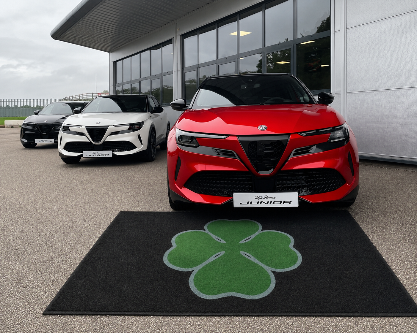 Alfa Romeo Garage Floor Mat 5x7 FT (60x87 Inches) Premium Showroom Rug & Wall Decor