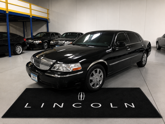 Lincoln Garage Floor Mat 5x7 FT (60x87 Inches) Premium Showroom Rug Wall Decor