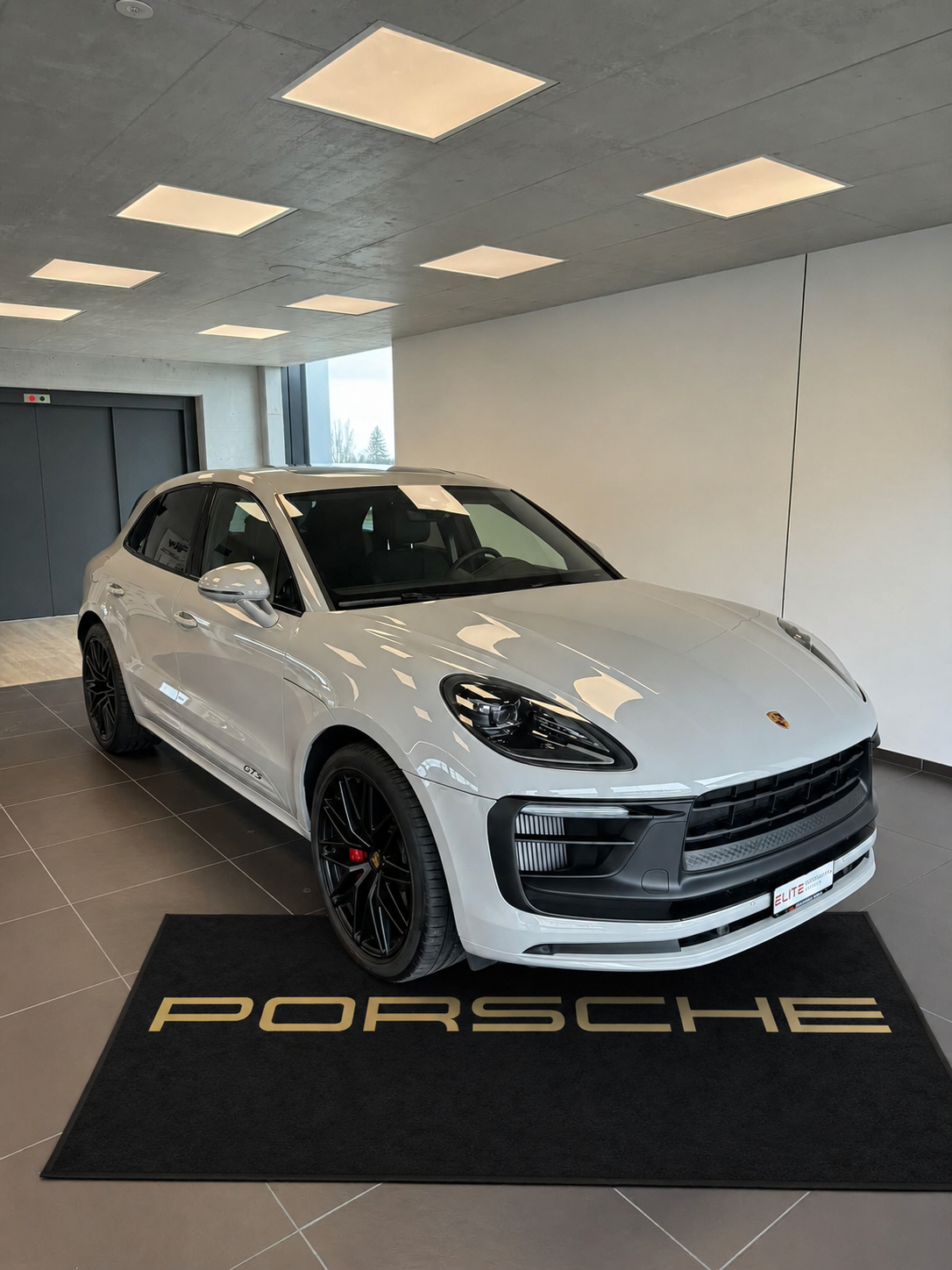Porsche Garage Floor Mat 5x7 FT (60x87 Inches) Premium Showroom Rug Wall Decor