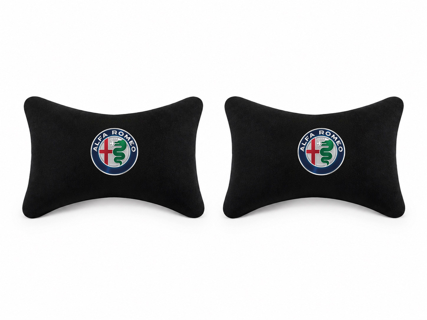 ALFA ROMEO Velvet Neck Pillow, 2pcs