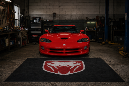 Dodge Viper Garage Floor Mat 5x7 FT (60x87 Inches) Showroom Rug