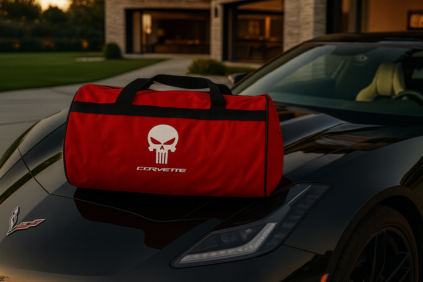 Corvette Duffle Bag 12x20 Inches