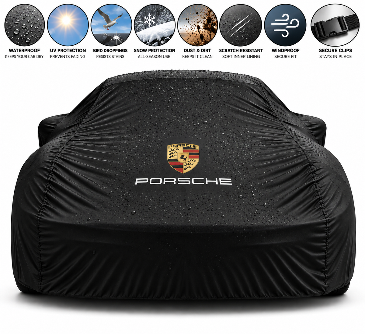 Porsche Car Cover Custom Production 1950-2027