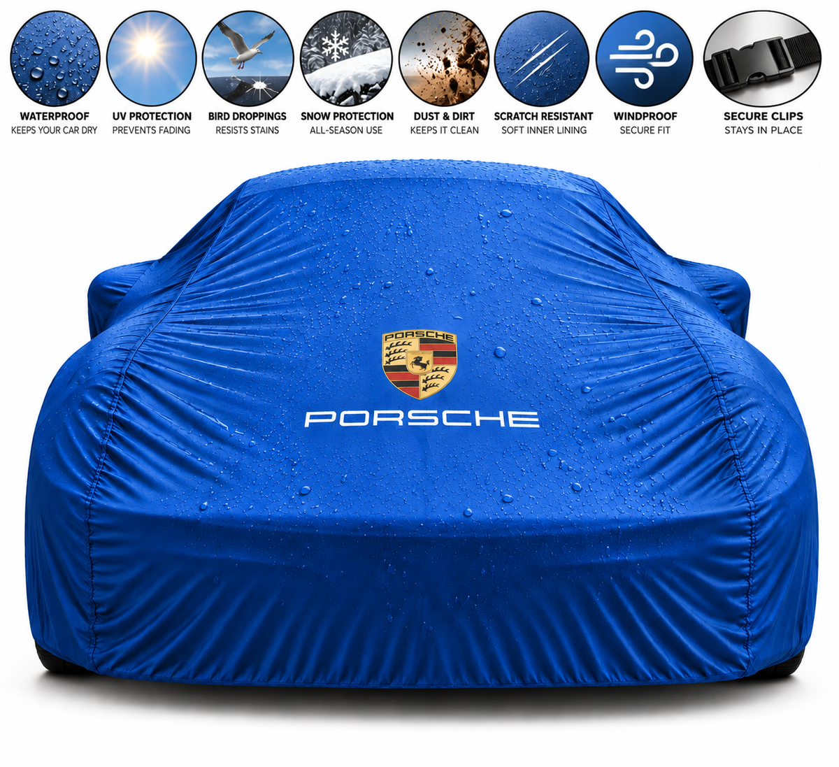 Porsche Car Cover Custom Production 1950-2027