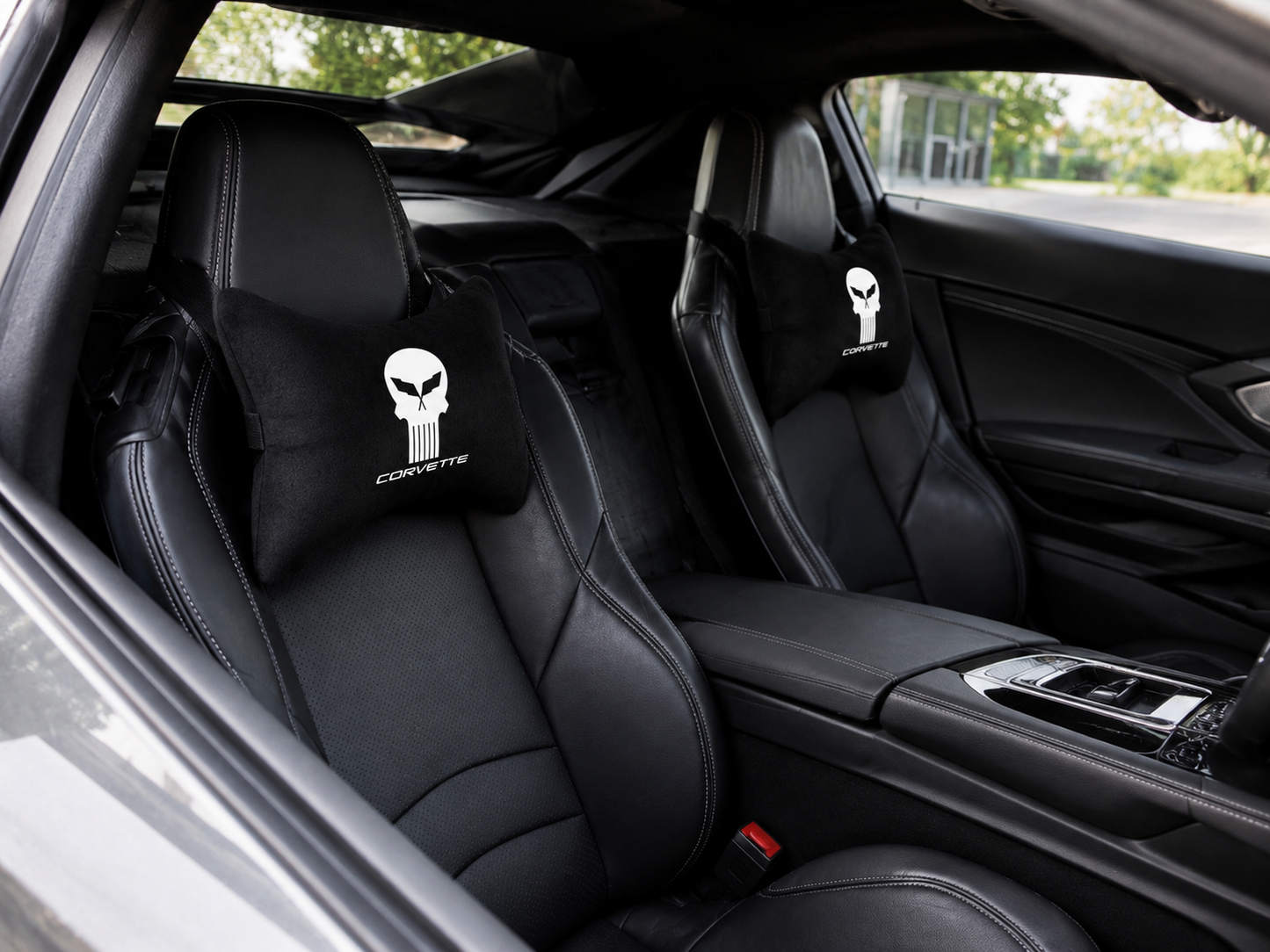 Corvette Velvet Neck Pillow, 2pcs