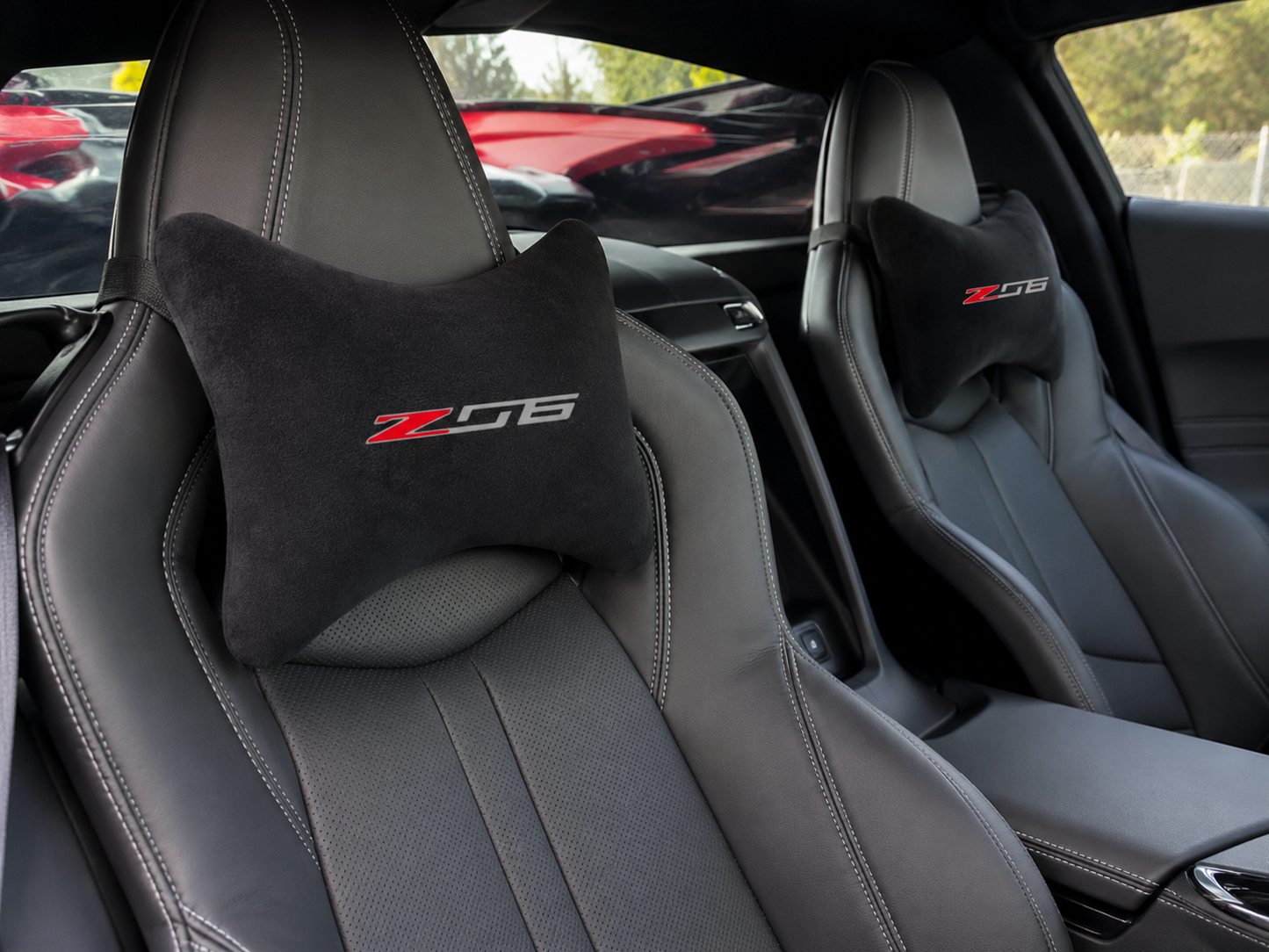 Corvette Velvet Neck Pillow, 2pcs