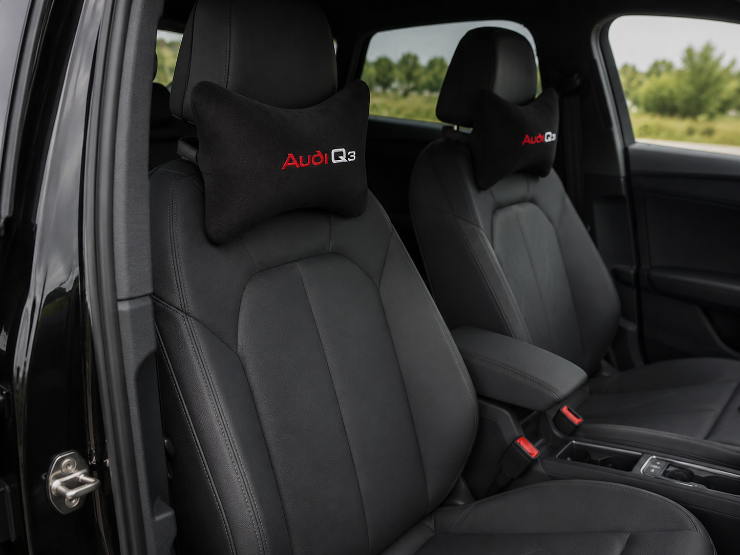 Audi Q2-Q3-Q4-Q5-Q6-Q7-Q8 Velvet Neck Pillow, 2pcs