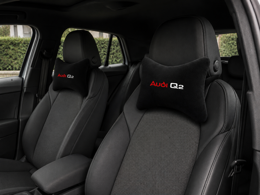 Audi Q2-Q3-Q4-Q5-Q6-Q7-Q8 Velvet Neck Pillow, 2pcs