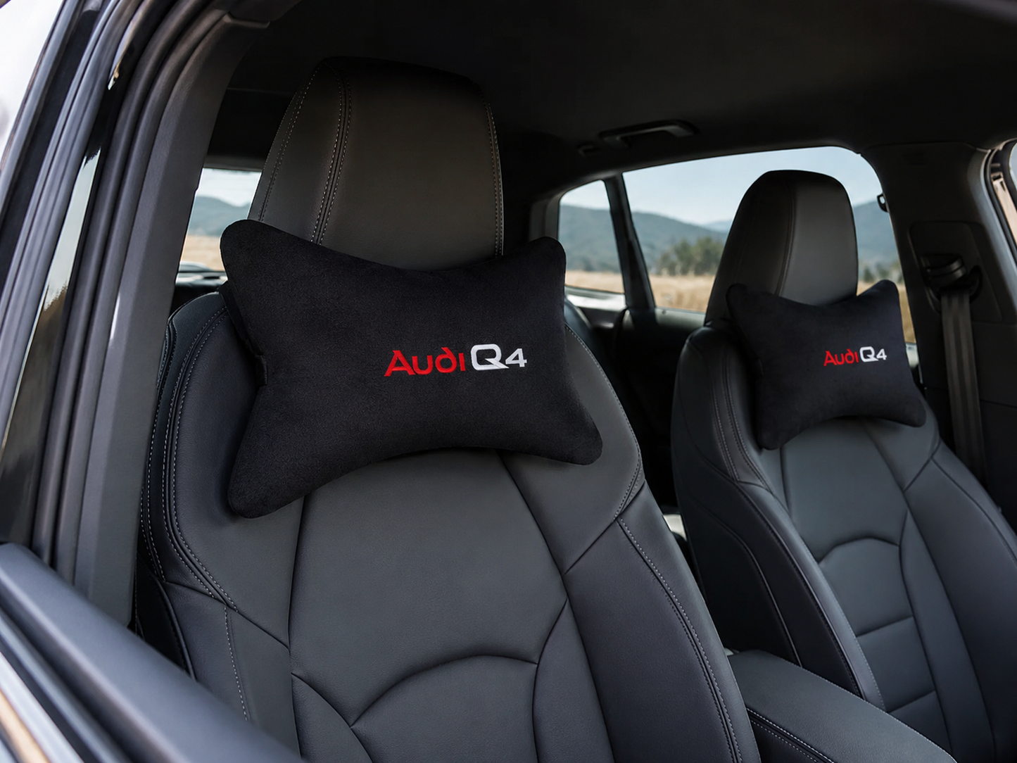 Audi Q2-Q3-Q4-Q5-Q6-Q7-Q8 Velvet Neck Pillow, 2pcs