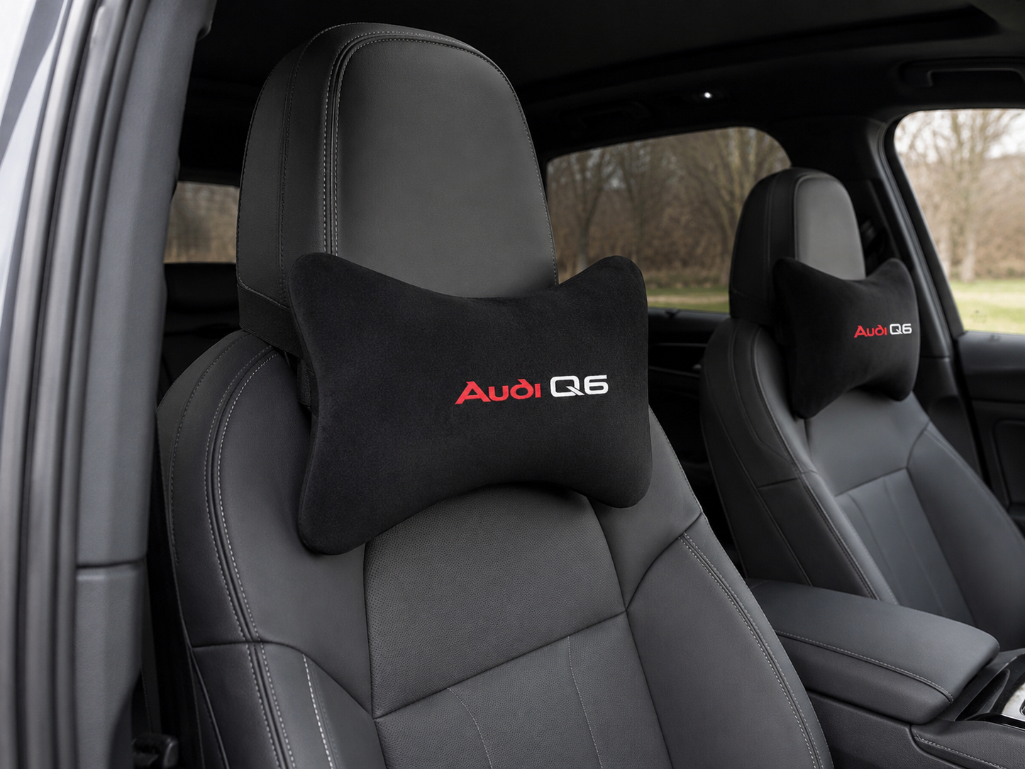 Audi Q2-Q3-Q4-Q5-Q6-Q7-Q8 Velvet Neck Pillow, 2pcs