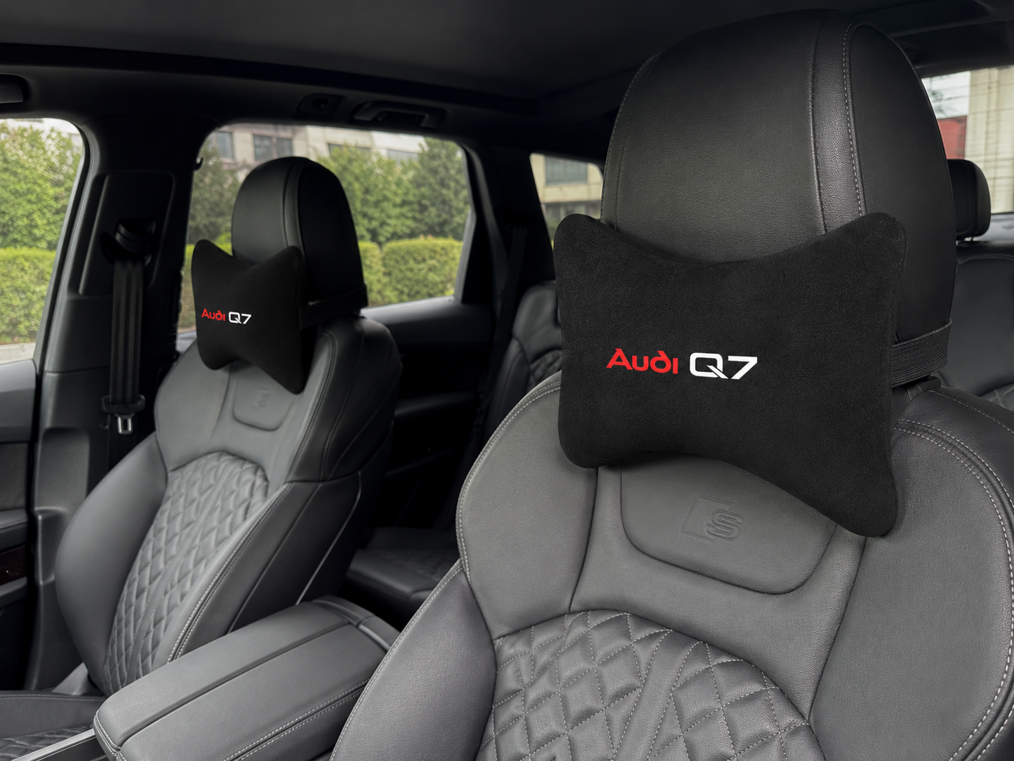Audi Q2-Q3-Q4-Q5-Q6-Q7-Q8 Velvet Neck Pillow, 2pcs