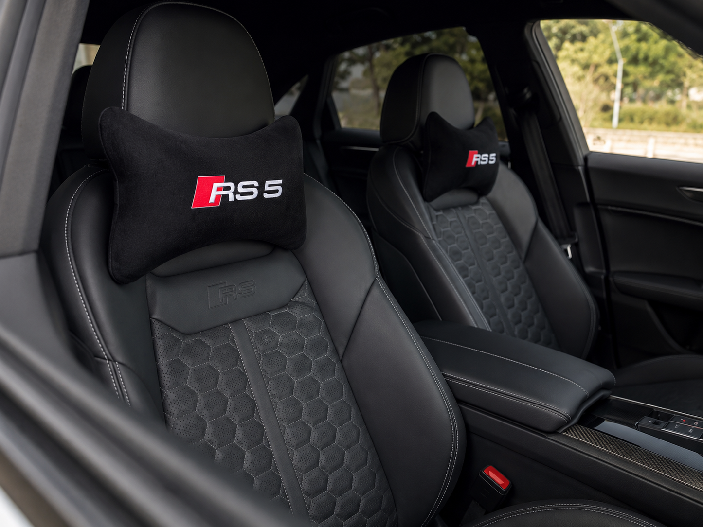 Audi RS3-RS4-RS5-RS6-RS7 Velvet Neck Pillow, 2pcs