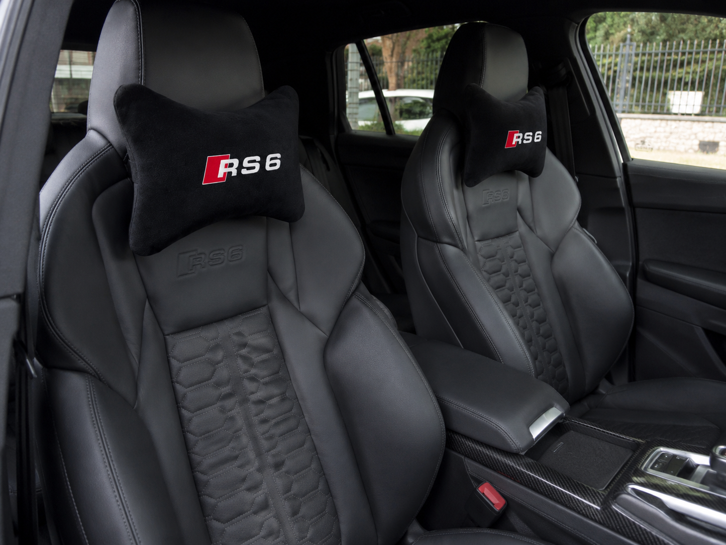 Audi RS3-RS4-RS5-RS6-RS7 Velvet Neck Pillow, 2pcs