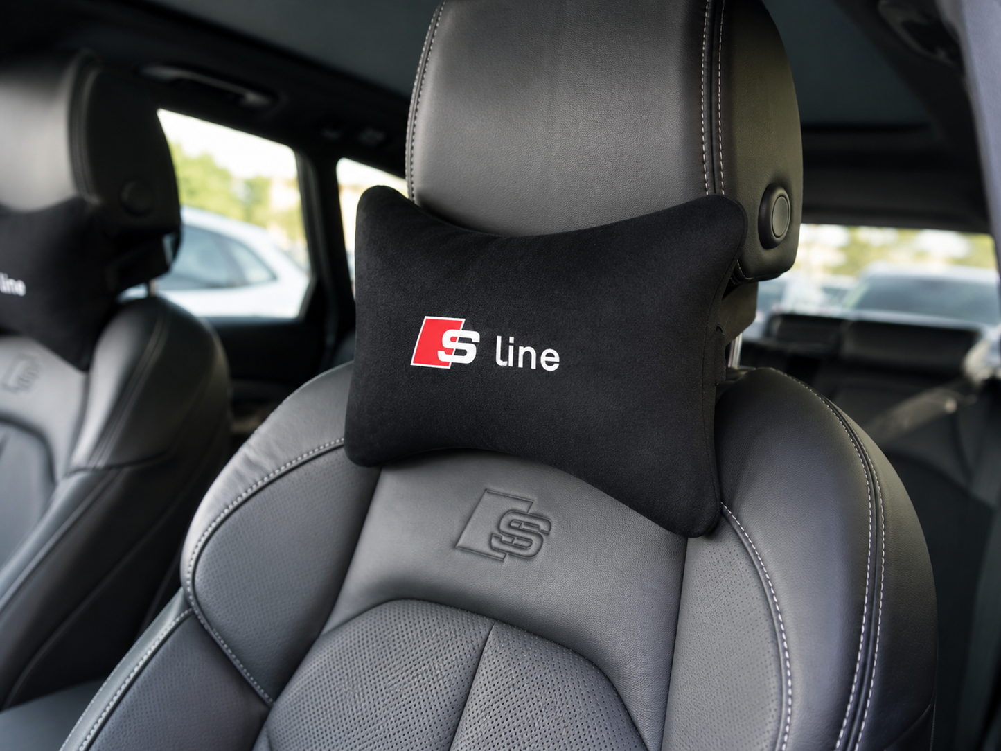 Audi SQ3-SQ4-SQ5-SQ6-SQ7-SQ8 Velvet Neck Pillow, 2pcs