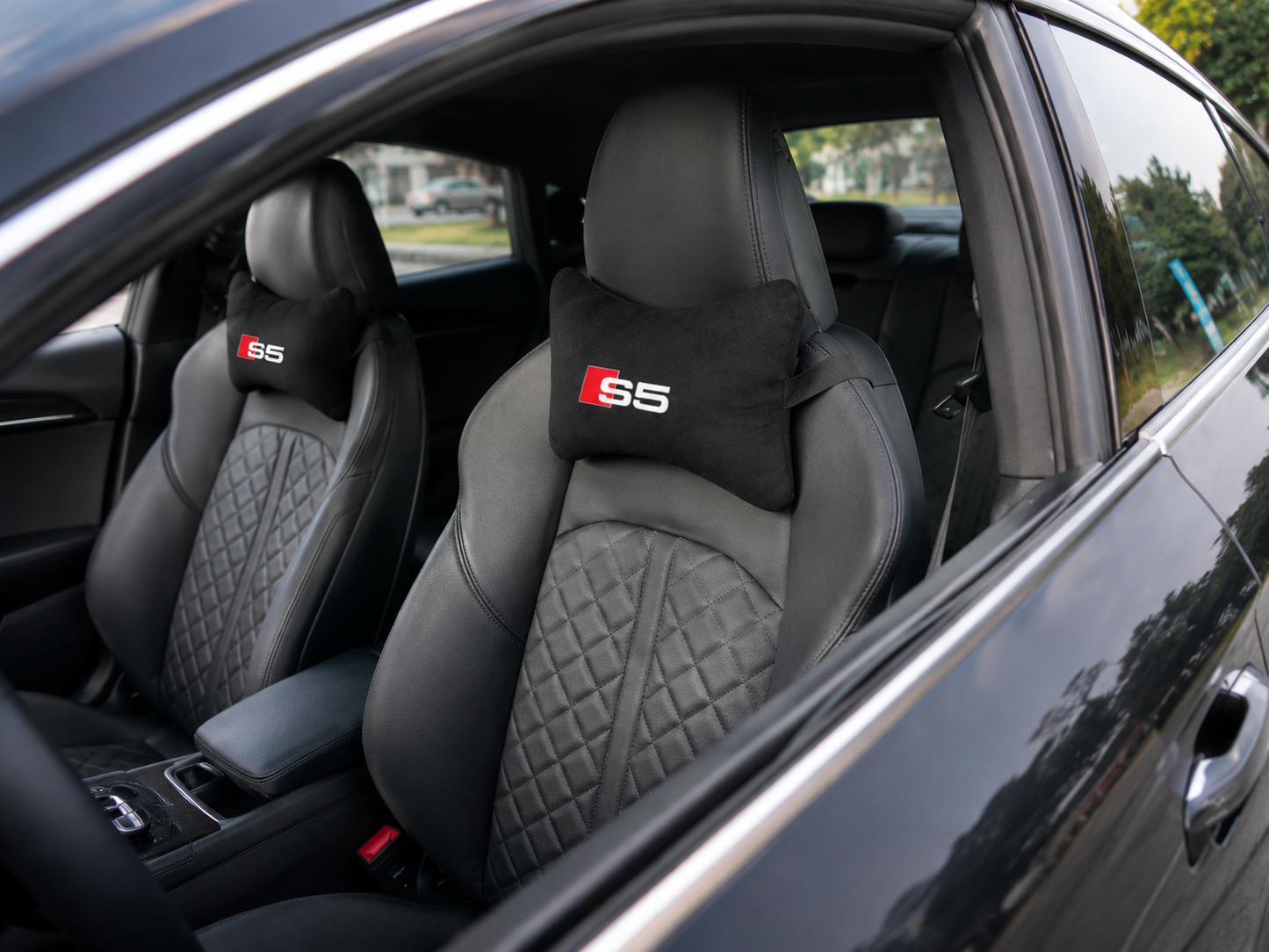 Audi S3-S4-S5-S6-S7-S8 Velvet Neck Pillow, 2pcs
