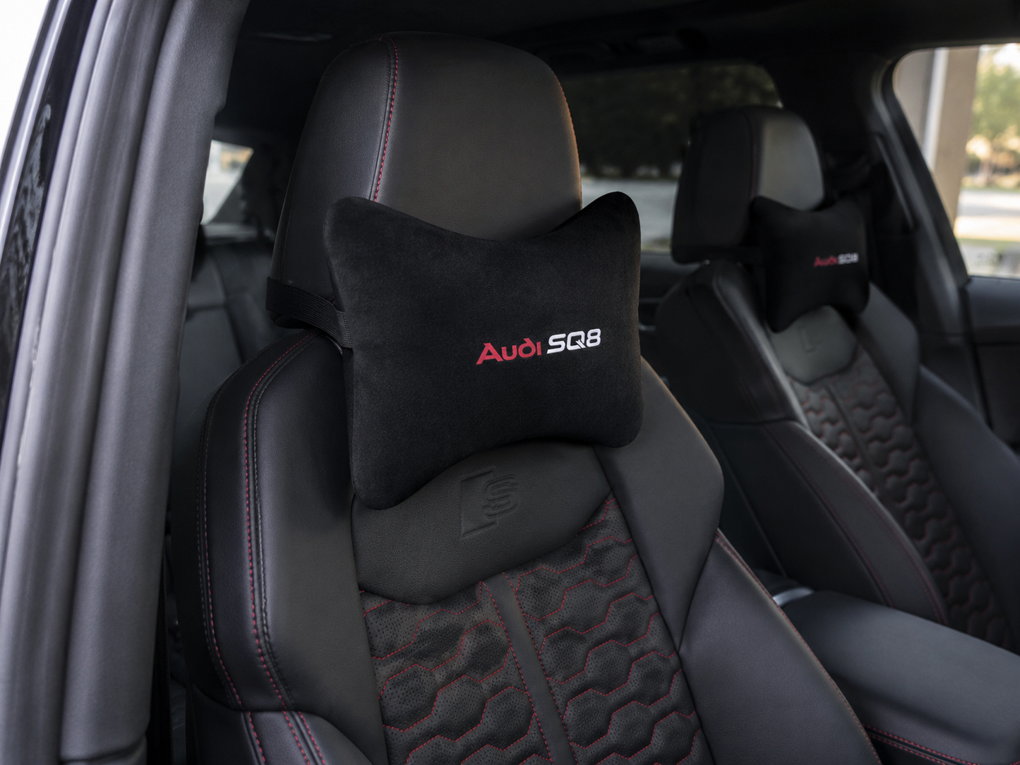 Audi SQ3-SQ4-SQ5-SQ6-SQ7-SQ8 Velvet Neck Pillow, 2pcs