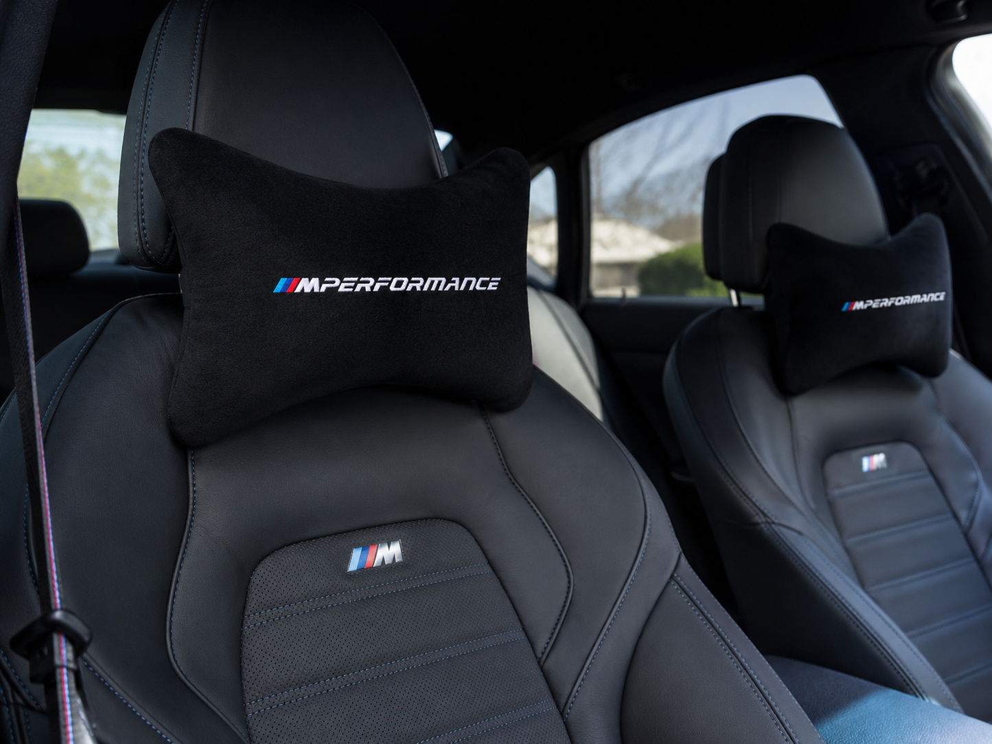 Bmw Velvet Neck Pillow, 2pcs