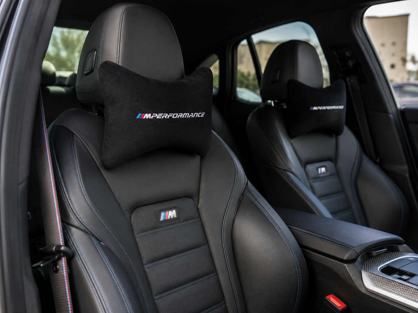 Bmw Velvet Neck Pillow, 2pcs