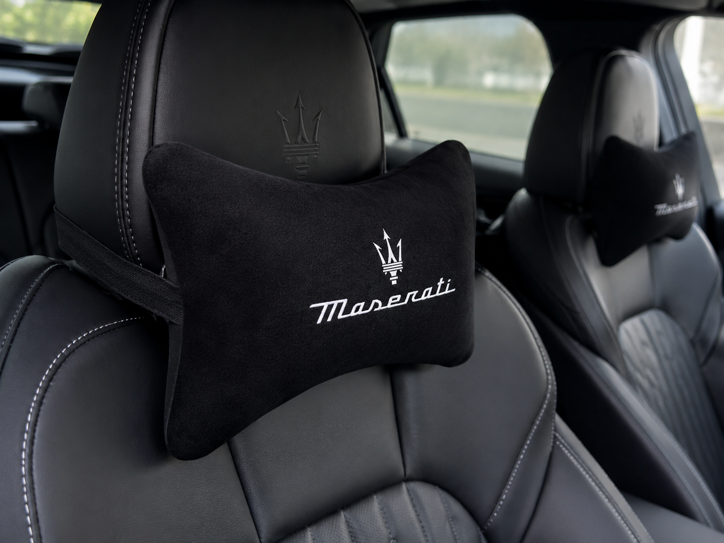 Maserati Velvet Neck Pillow, 2pcs