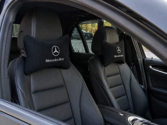 Mercedes Benz Velvet Neck Pillow, 2pcs
