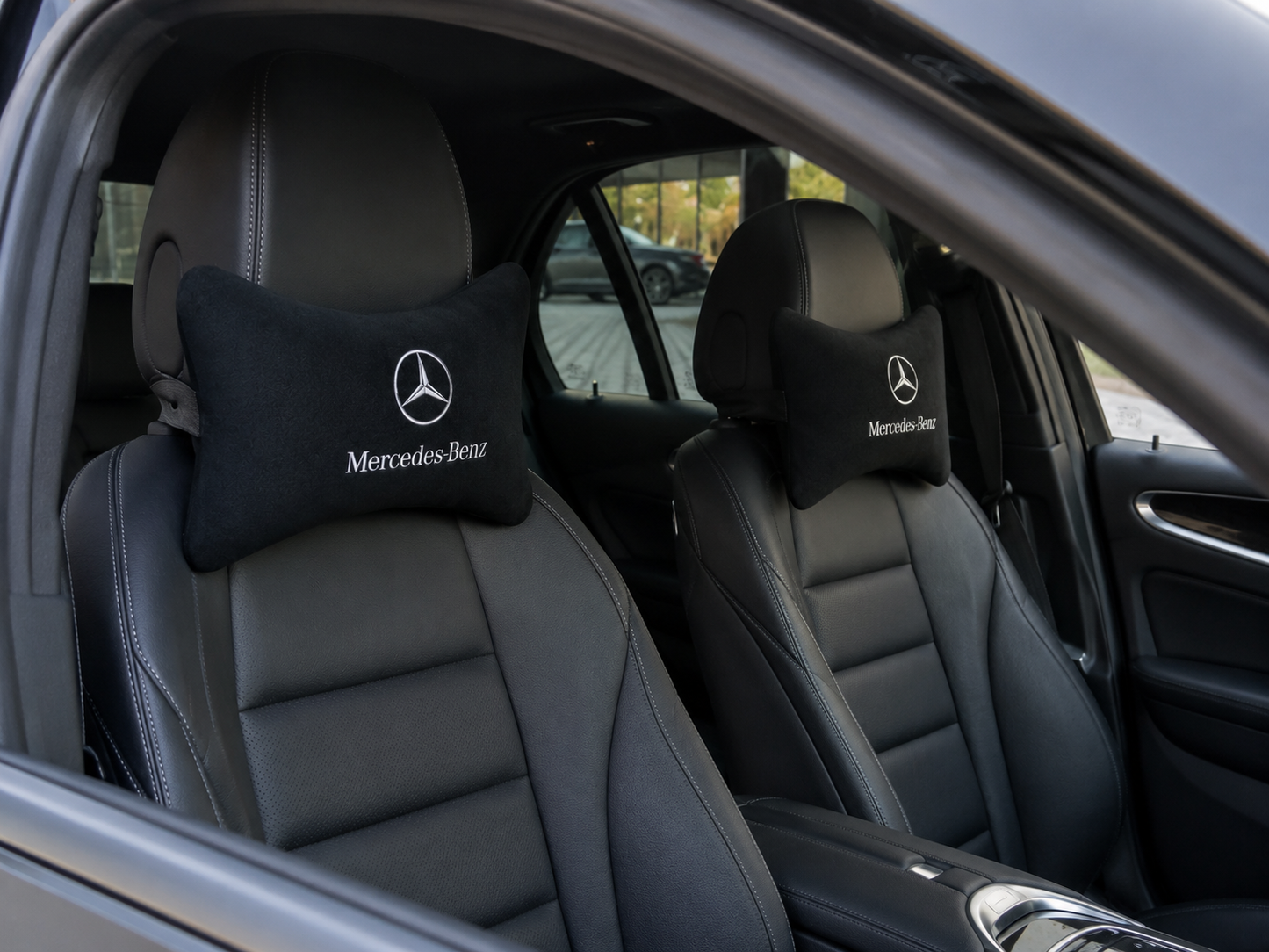 Mercedes Amg Velvet Neck Pillow, 2pcs