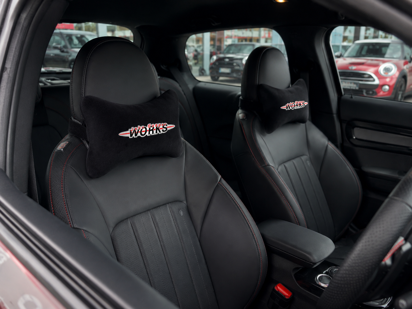 Mini Cooper Velvet Neck Pillow, 2pcs ( John Cooper Works )