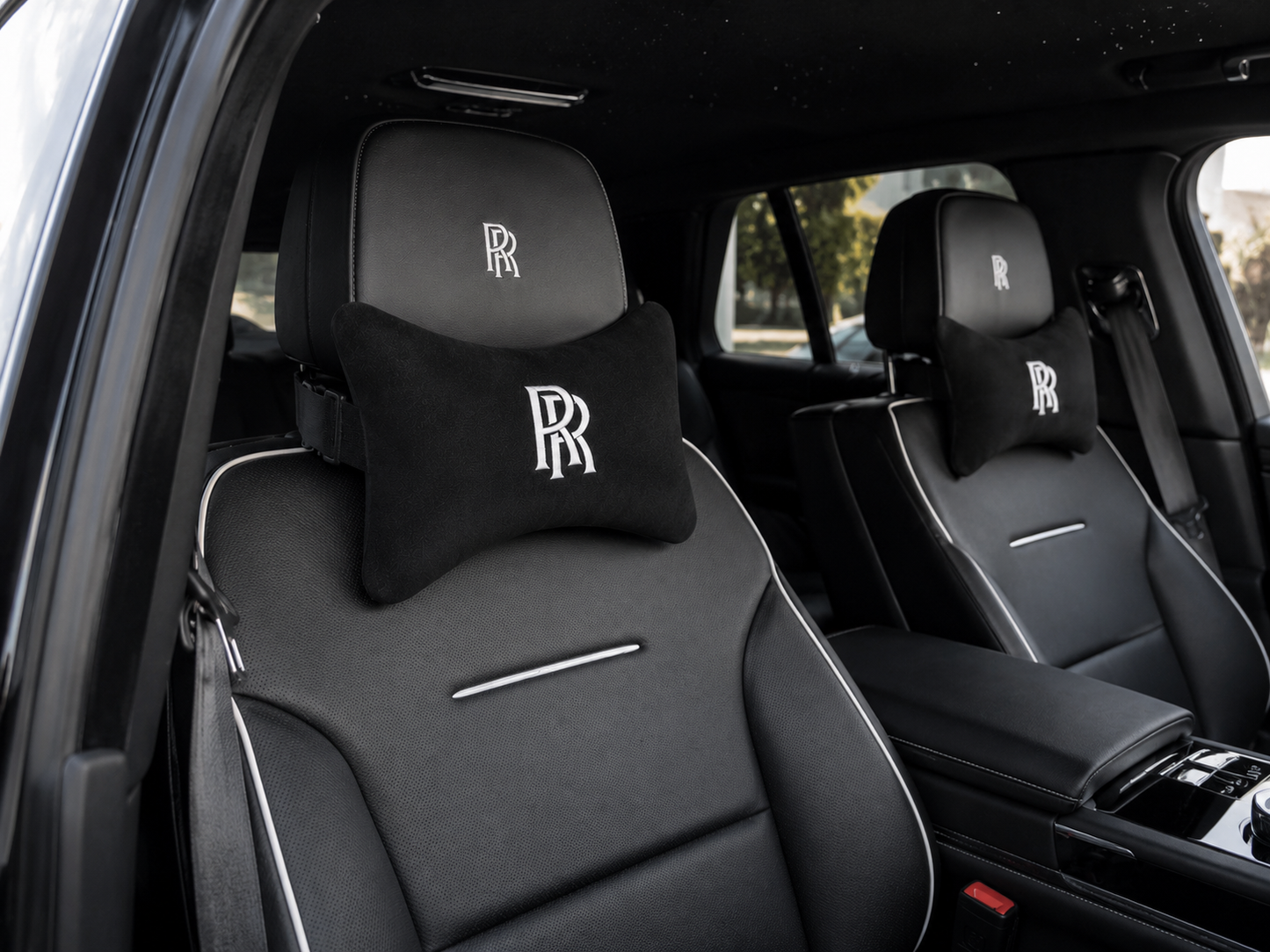 Rolls Royce Velvet Neck Pillow, 2pcs