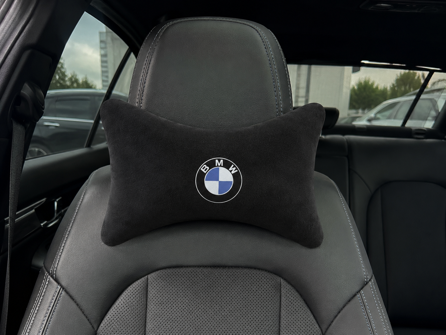 Bmw Velvet Neck Pillow, 2pcs