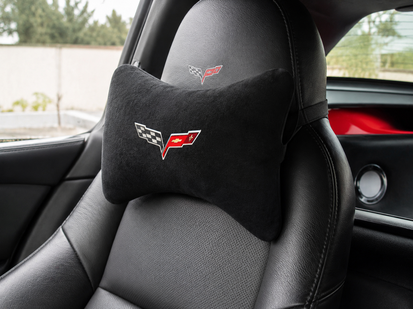 Corvette Velvet Neck Pillow, 2pcs