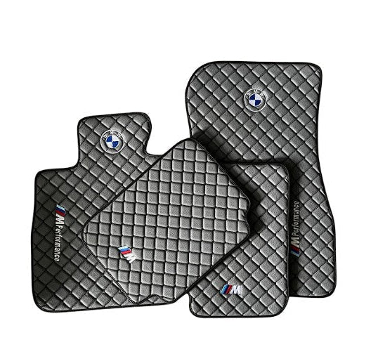 For BMW Leather Floor Mats Made To Measure Custom Design Mats M2 M3 M4 M5 M8
