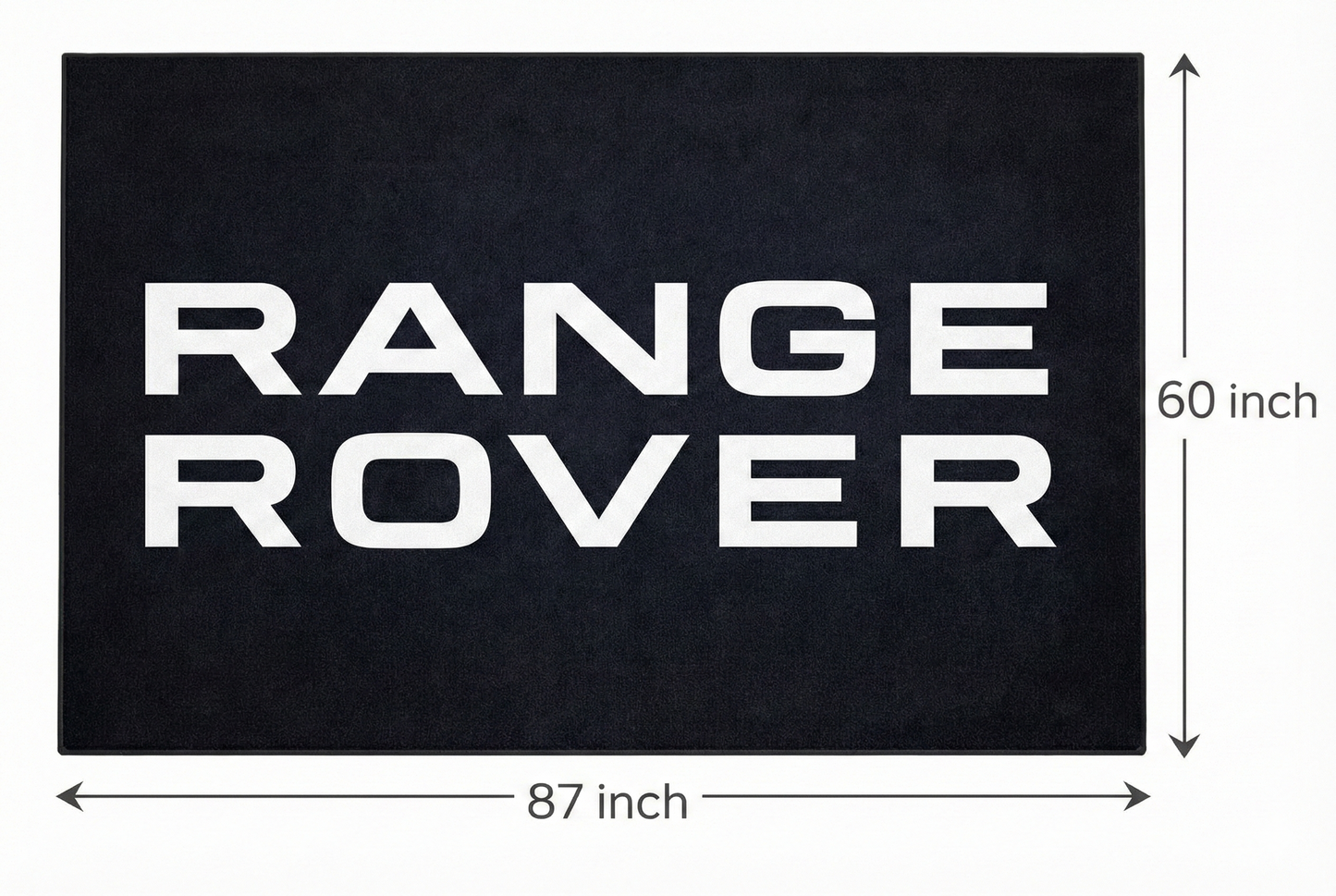 Range Rover Garage Floor Mat 5x7 FT (60x87 Inches) Premium Showroom Rug & Wall Decor Luxury Racing Style
