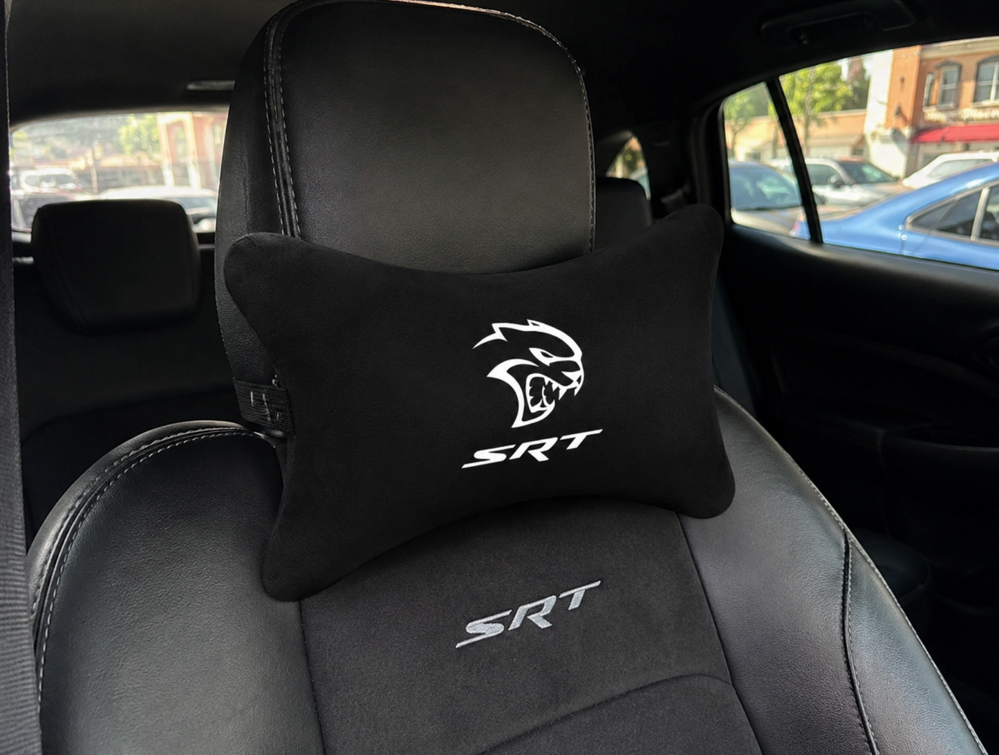DODGE Velvet Neck Pillow, 2pcs ( Challenger-Viper-Srt )