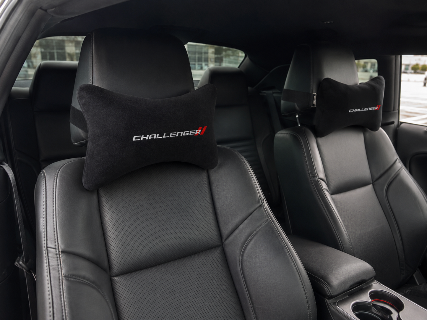 DODGE Velvet Neck Pillow, 2pcs ( Challenger-Viper-Srt )