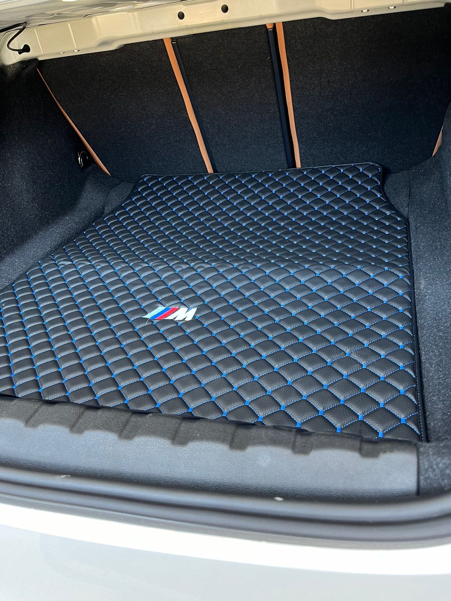 For BMW Floor Mats Set + Leather Trunk Mat
