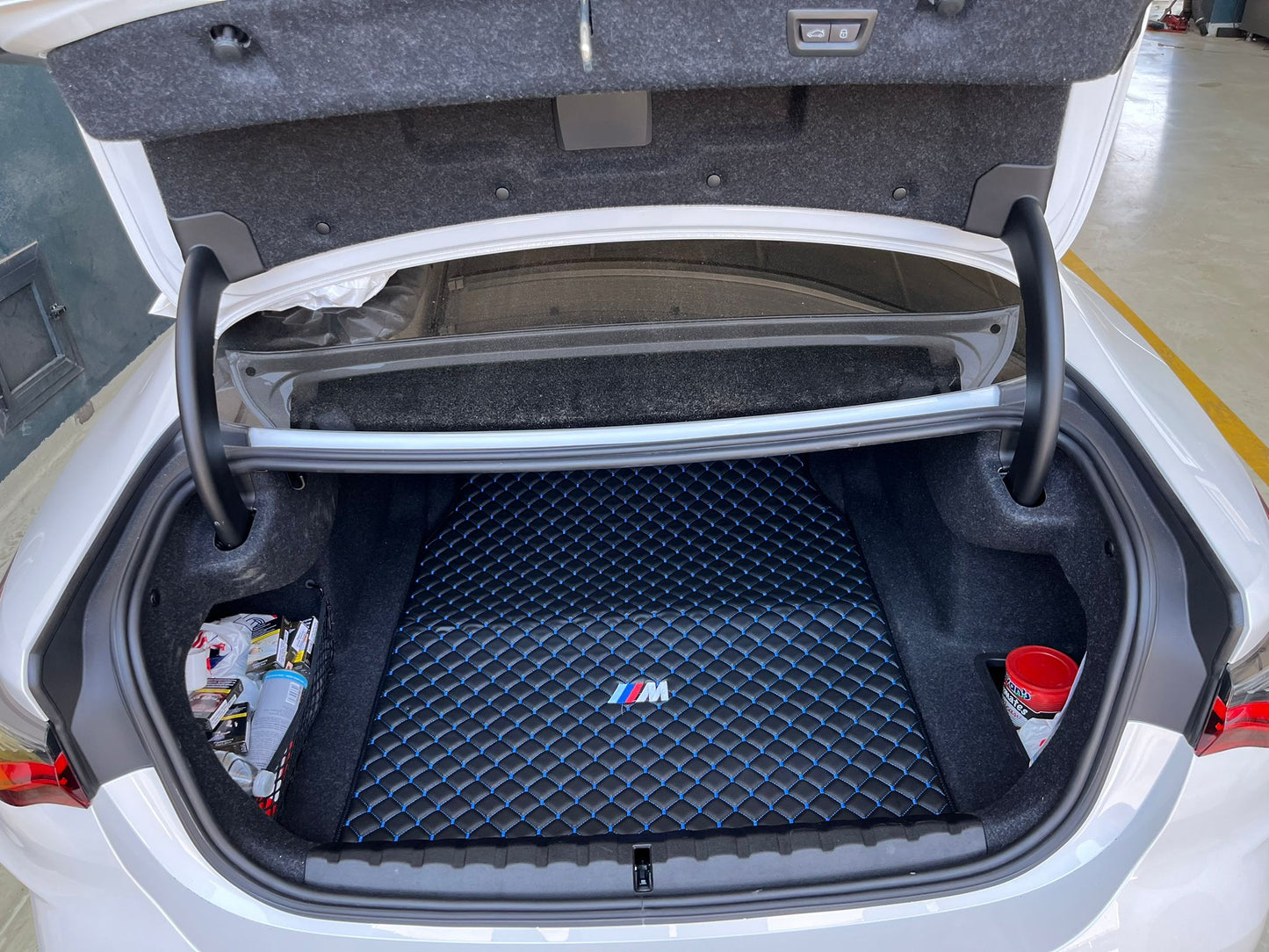 For BMW Floor Mats Set + Leather Trunk Mat