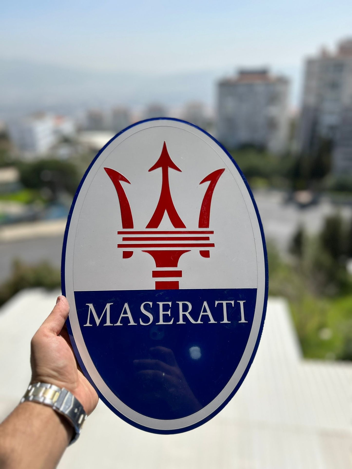 Maserati Wall Sign for Garage – Premium Wall Decor for Car Enthusiasts