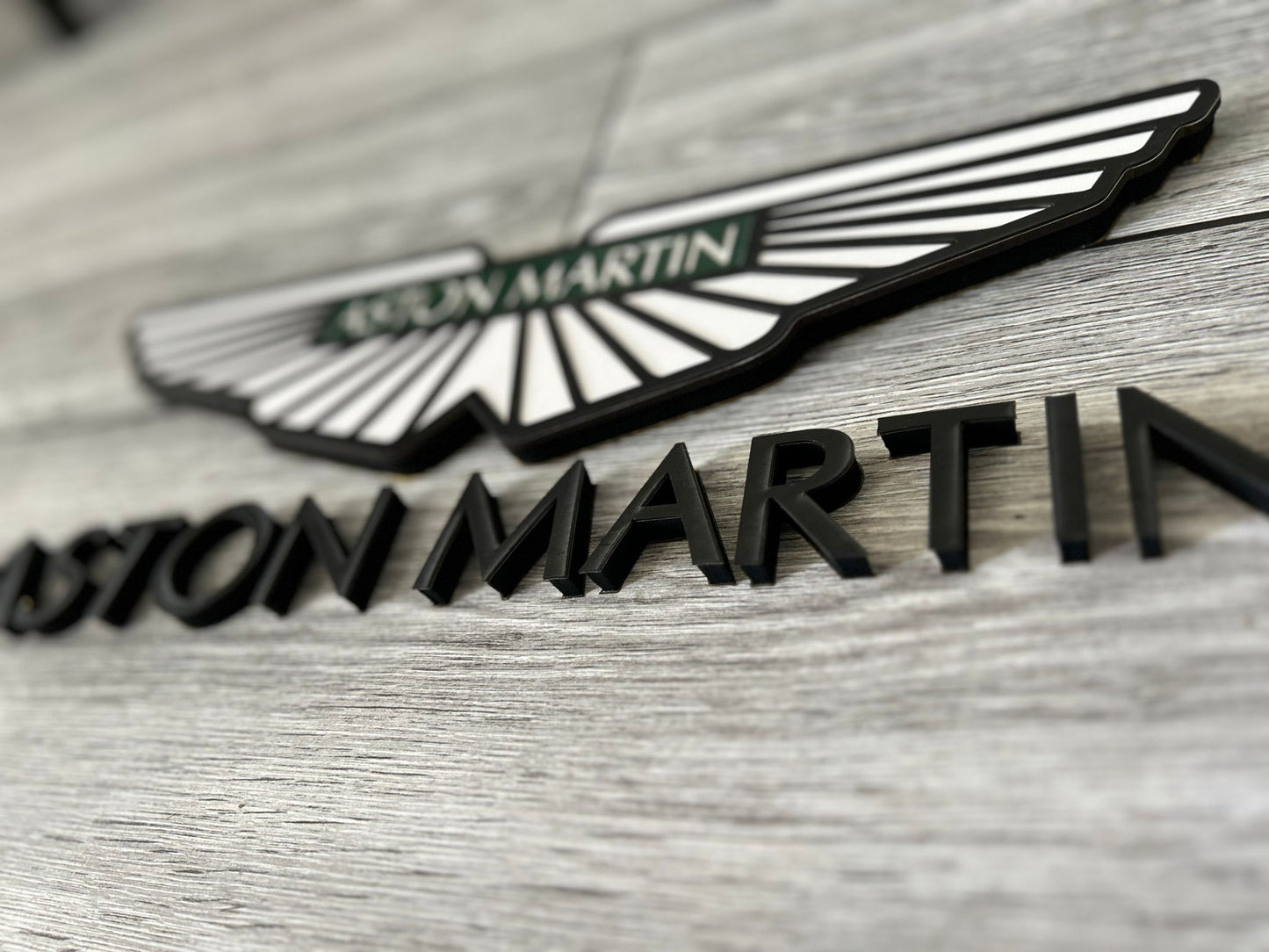 Aston Martin Wall Sign for Garage – Premium Wall Decor for Car Enthusiasts