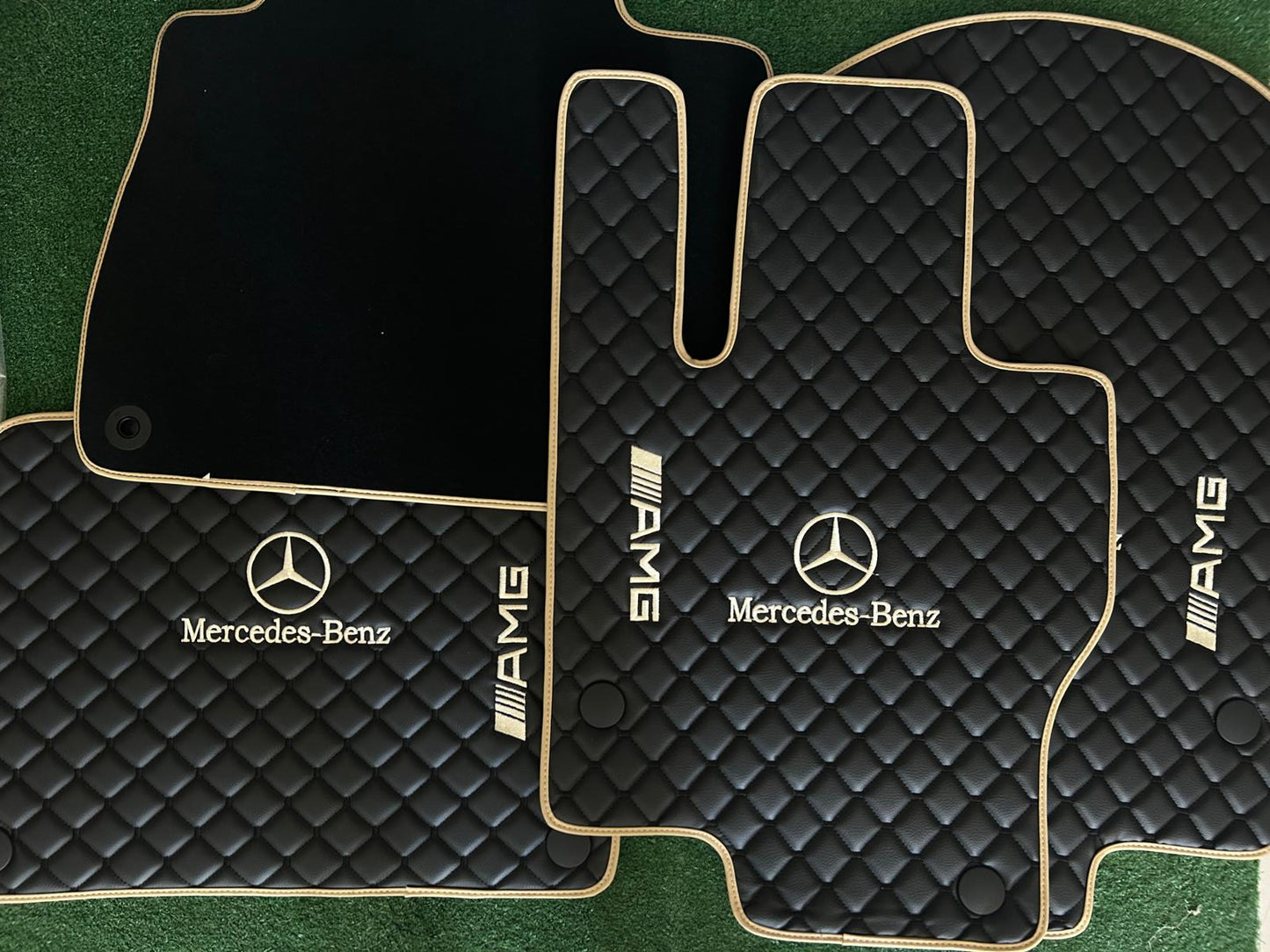 Mercedes Benz Leather Floor Mats Custom Fit For all Model AMG