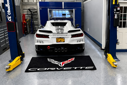 Corvette Garage Floor Mat 5x7 FT (60x87 Inches) C2 C3 C4 C5 C6 C7 C8 Z06