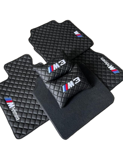 For BMW M3 Series Car Floor Mats Set ( With 2 Pillow )