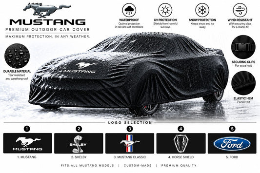 Mustang Outdoor Car Cover – Waterproof & Custom Fit