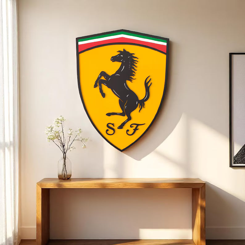 Horse Wall Sign for Garage – Premium Wall Decor for Car Enthusiasts