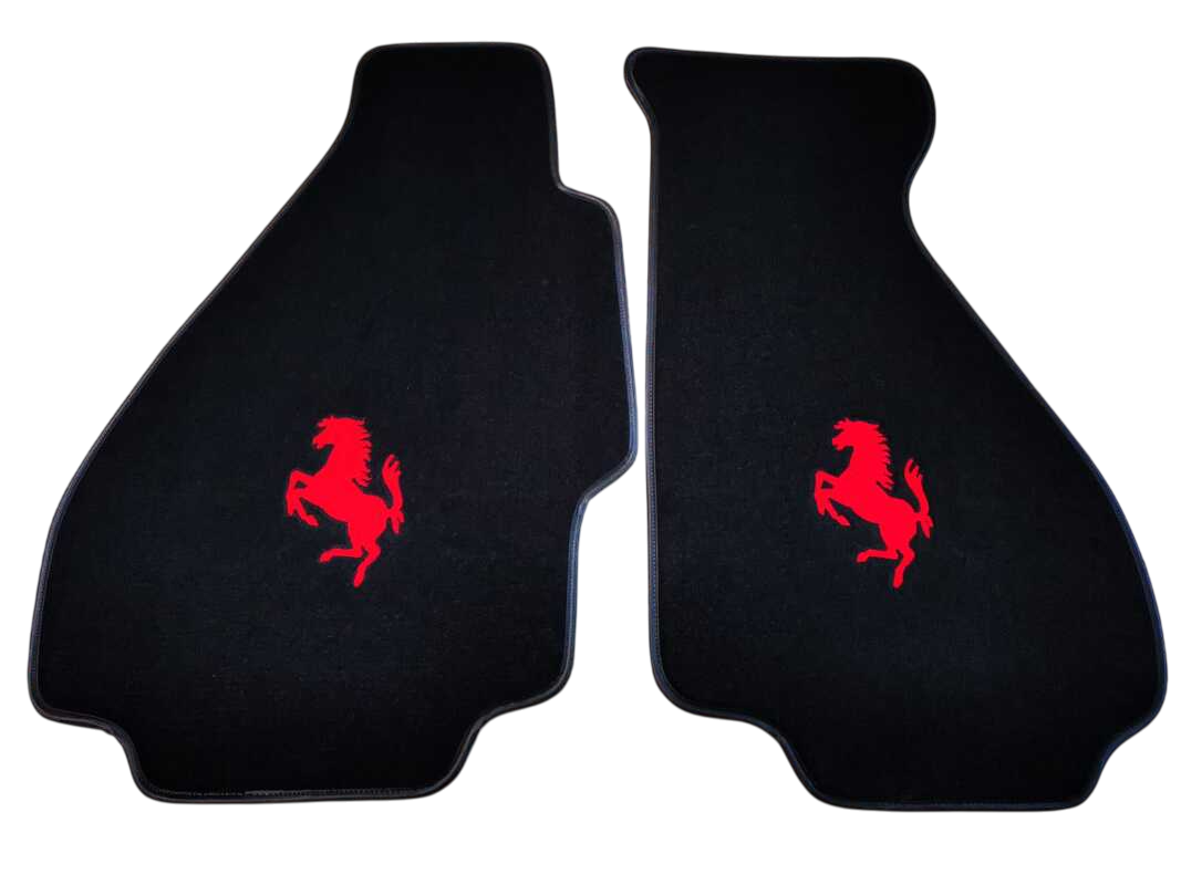 Ferrari Floor Mats Custom Fit Carpet Velour Mats with Custom Stitch