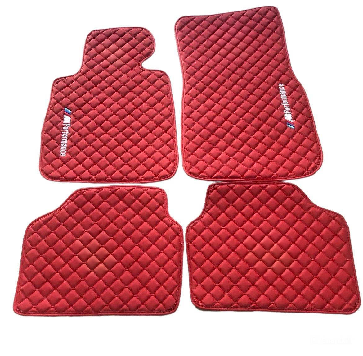 For BMW M4 Leather Floor Mats Custom Fit Waterproof